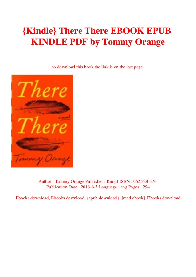 There There Tommy Orange Pdf